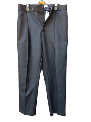 Topman Herren Hose Schwarz Material Gestreift Größe W32 iL 34 Neu