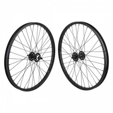 SE Bikes J24SG 24-Inch Clincher Wheelset with Sealed Bearings & Black Anodized