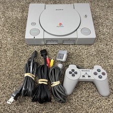 Sony PlayStation 1 Console Bundle TESTED WORKS PS1 Video Game System