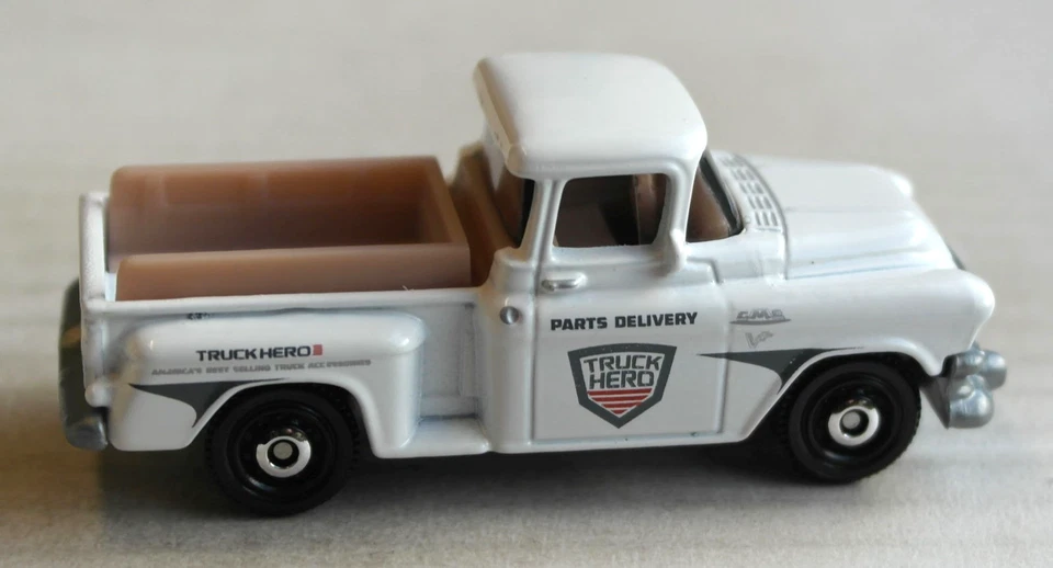Matchbox 1957 GMC Stepside Pickup weiß Truck Hero Mattel MBX Auto Car white ´57 - Bild 3 von 4