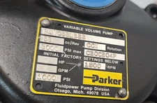 PA VC33L223 VARIABLE VOLUME PUMP NEW PARKER USA 3000 PSI 1800 RPM PAVC33L223