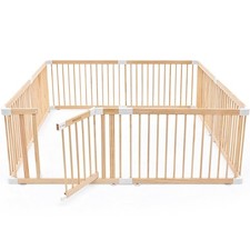 HARPPA Baby Gate Playpen Wooden Large Play Yard for Babies  Toddlers, 71.5x79.5
