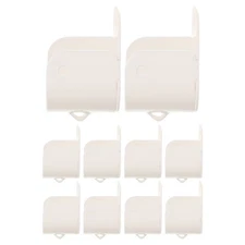  10 Pcs Curtain Rod Holder Ceiling Mount Bracket Closet Pole Socket