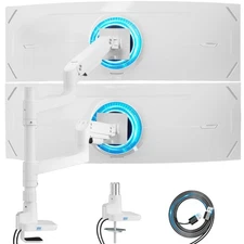 Dual Monitor Stand for Ultrawide Heavy Duty Curved Monitor Stacking, Fits 17-...