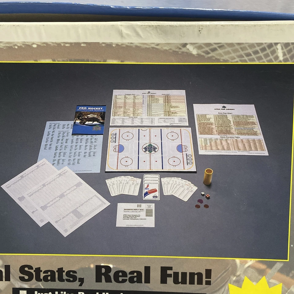 Vintage 1996 APBA Pro Hockey Board Game NHLPA Licensed Game Chicago/Philadelphia - Image 3 of 4