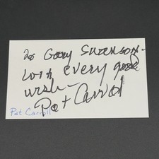 Pat Carroll Signed 3x5 Index Card - Tony Award - TTM Authentic Autograph!