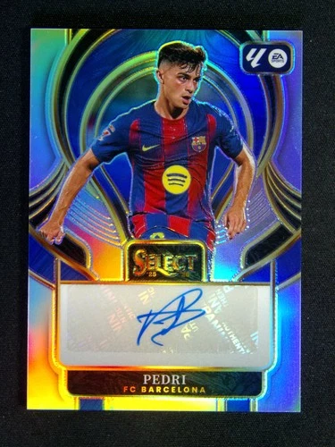 2025-26 Panini Select La Liga Pedri Spain Auto Silver Prizm