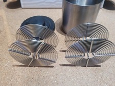 Vtg Stainless Steel Double Film Developing Tank with 2  35mm Reels-H2-3