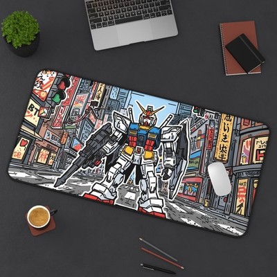 Gundam Street Core Gaming Mouse Pad: Cartoon Doodle Desk Mat