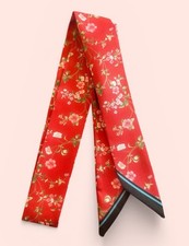 long thin silk scarf