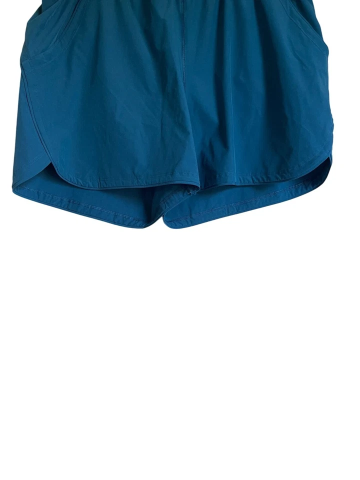 Pantalones Cortos Lands' End Talla 20W Turquesa Nylon Rendimiento Tejido Exterior Senderismo Activo Foto 4 de 4