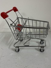 Miniature Metal Shopping Cart Toy / Display / Prop Mint Condition Doll Barbie
