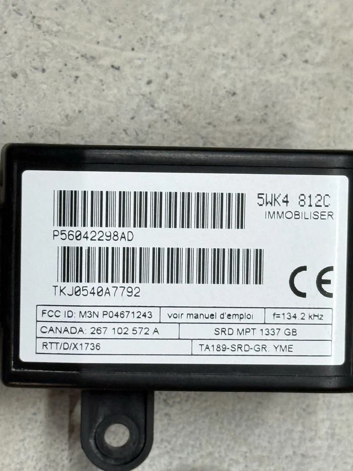 99-04 Jeep Grand Cherokee 01-03 Caravan Immobilizer 56042298AD VIN PROGRAMMED - Image 3 of 4