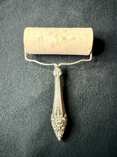 Antique Sterling Silver Brayer Ink Roller Reed & Barton Handle 27.71g