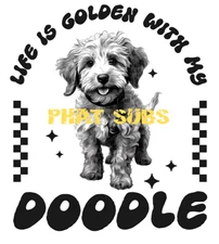 Sublimation Print Life Is Golden Doodle Ready To Press Heat Transfer