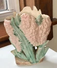 McCoy Pottery Pin Hyacinth Flower Vase Circa 1940s or 1950s 8" Tall