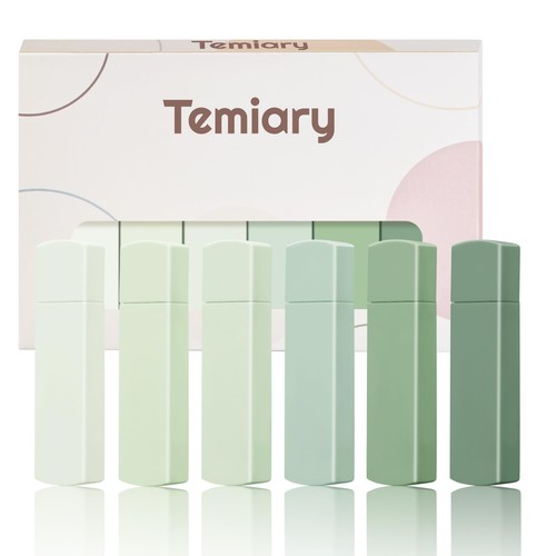 Temiary 6Pcs Mini White Correction Tapes, Quick 1 Count (Pack of 6), Green 