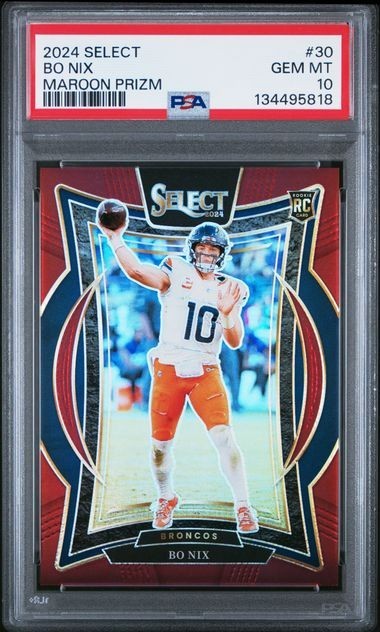 BO NIX 2024 SELECT CONCOURSE ROOKIE MAROON PRIZM RC /149 PSA 10 LOW POP 💎💎