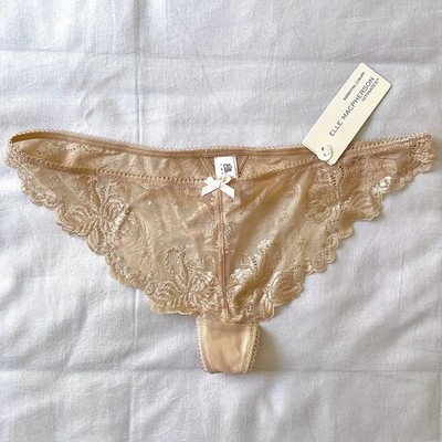 Elle Macpherson Intimates American Nude Thong Large Panties New With Tags