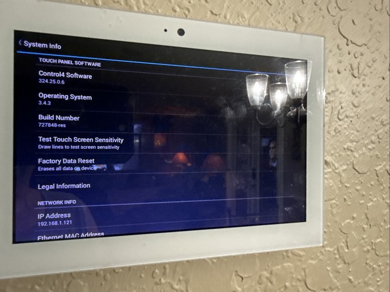 TESTED Control4 T3 7” Touchscreen C4-WALL7-WH