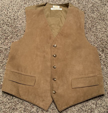 Men's Brooks Brothers Makers Ultra Suede 1818 Fabric Vest Tuxedo Vest Bown