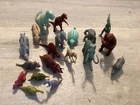 Lot of 14 Vintage Marx Dinosaurs + 5 mini dinosaurs