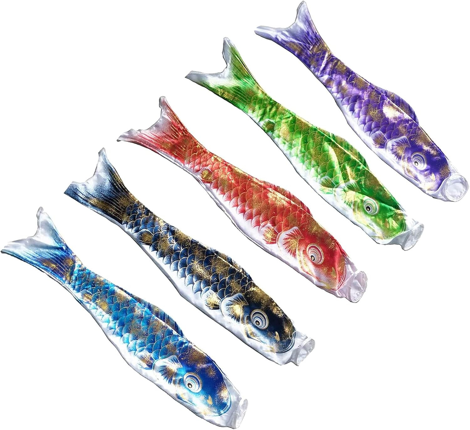 5 Maniche a Vento Carpa Koi 70cm - Decorazione Izakaya e Sushi Bar