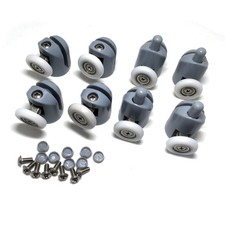 8 Pcs Shower Door Rollers/Runners/Wheels/Pulleys 25mm Diameter Bathroom Replacem