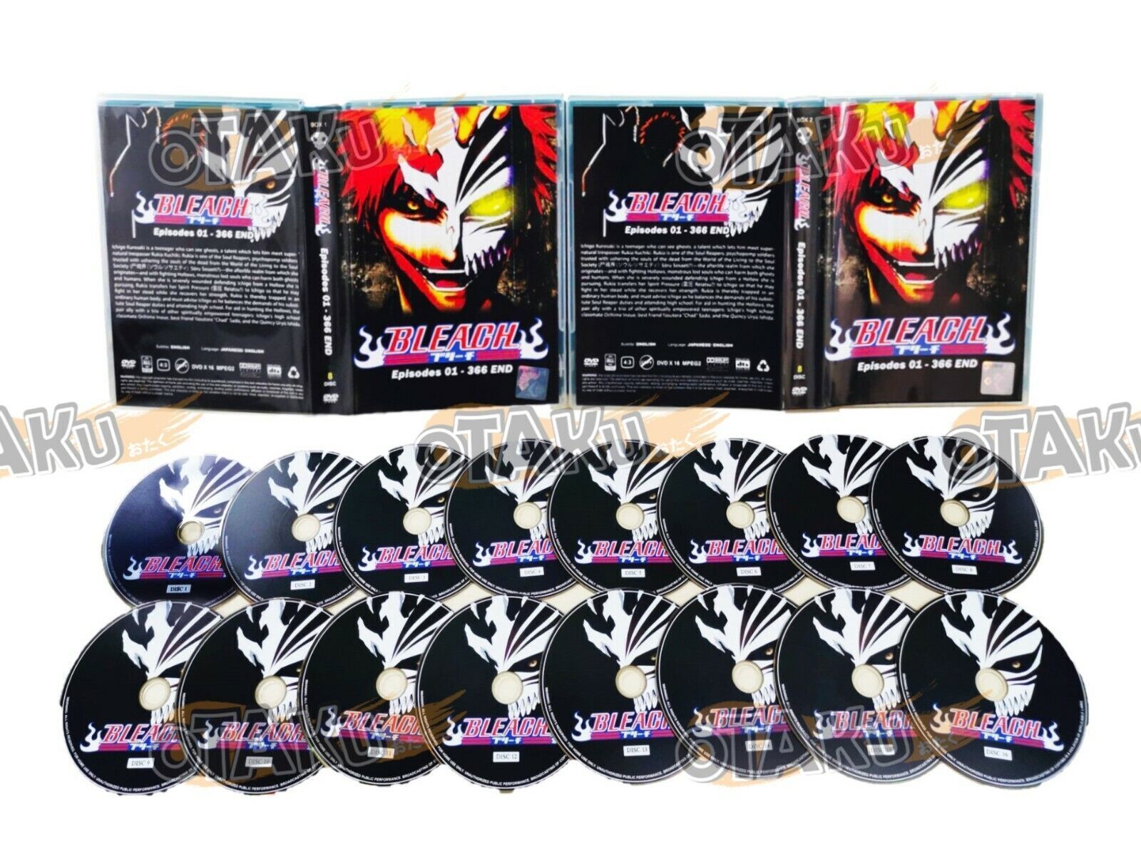 Anime DVD- Bleach Eps 1-366 END.. English Dubbed [New Cover Design]