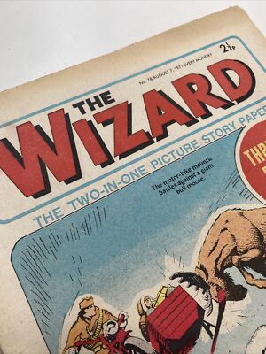 The WIZARD Comic - Nr. 78 - 7. August 1971 - UK Paper Comic - Top