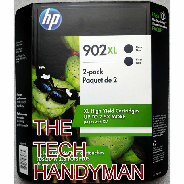 HP T0A40BN Ink Cartridge for OfficeJet 6958 Printer Black, Pack of 2