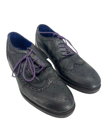 SAOLA Scarpe eleganti Oxford Ted Baker da uomo Chorlten 9 13783 in pelle nera a coda di rondine taglia 9