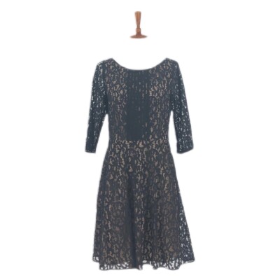 Nine West Black Lace Dress Size 10 | eBay