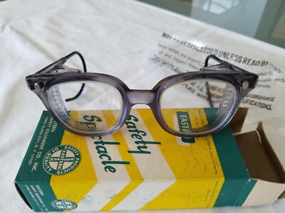 Vintage Safety Glasses by Eastern, New/Never Used! Made in USA 