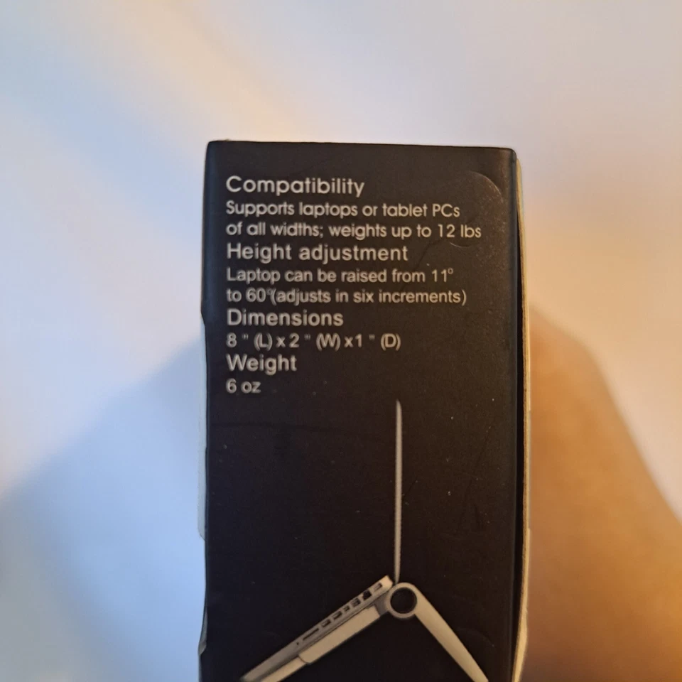 Portable Adjustable Stand Laptop Macbook Ipad Tablet White w/ Carrying Case - Image 4 of 4