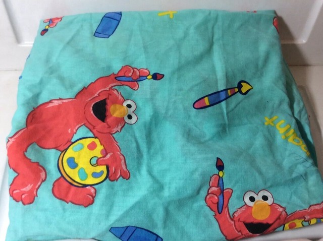 Sesame Street Elmo Toddler/Crib Fitted Sheets | eBay
