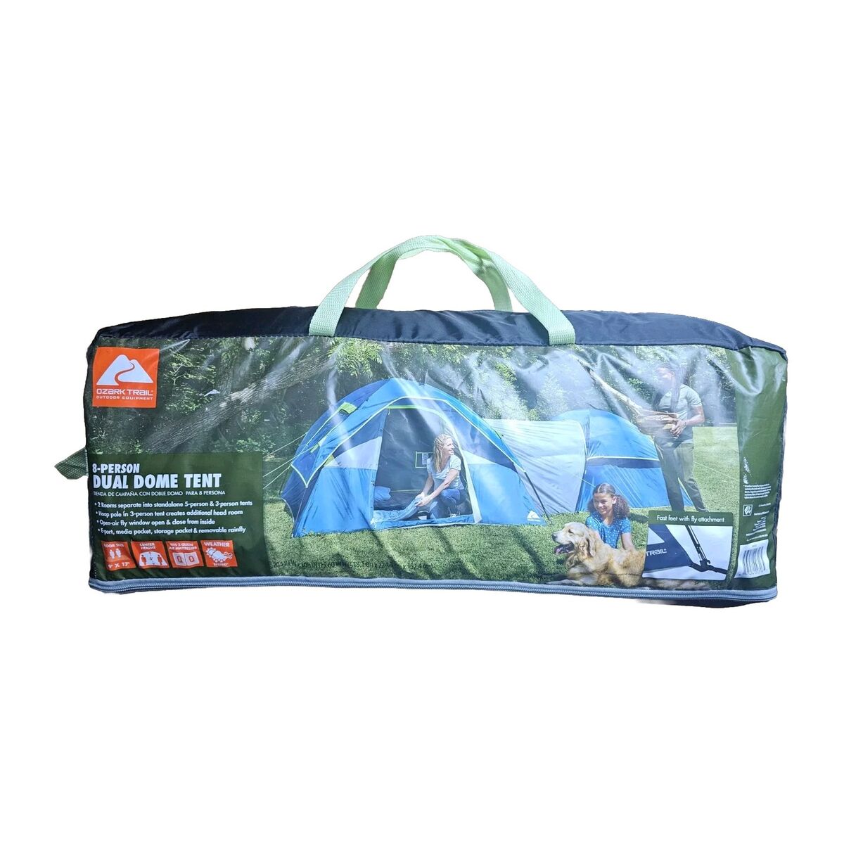 Ozark Trail 8 Person Dual Dome Tent - 17ft. x 9ft. • 2 Stand Ozark Trail 8 Person Dual Dome Tent - 17ft. x 9ft. • 2 Stand