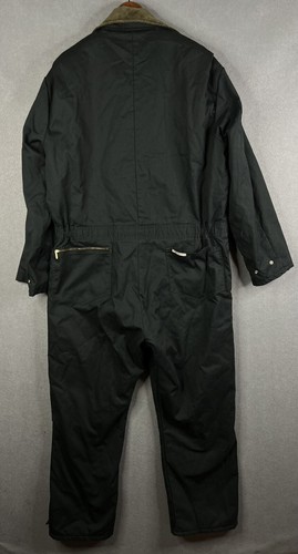 Walls Blizzard Pruf Coveralls Suit Mens Red Quilted Lined Corduroy Collar XL Rg - Picture 10 of 12