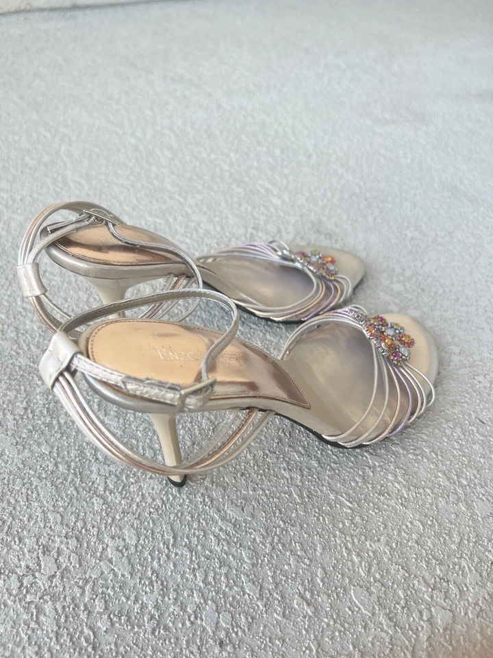 Enzo Angiolini ankle strap bejeweled sandals size 7 - Image 4 of 4