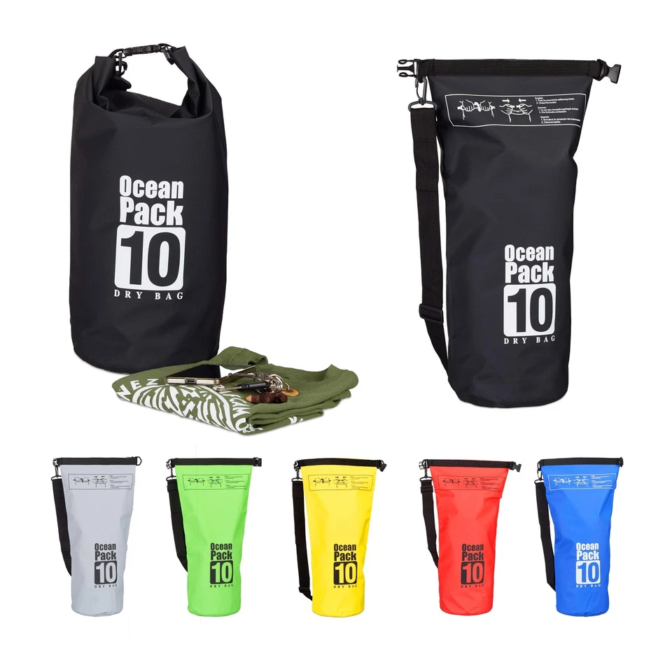 Ocean Pack 10 L wasserdichter Dry Bag ultraleichter Trockensack für Segeln Ra... - Bild 2 von 4