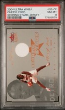 2004 Ultra WNBA Scoring Stars Jersey Cheryl Ford PSA 8 Detroit Shock