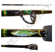 Canna Tuna Stand Up 30Lbs Carrucolata da Pesca Tonno Drifting Traina EH