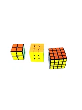 Rubik's Cube Lot of 3 Speed Cubes 2x2-3x3, 4x4. Fast & Fun Brain Teaser Puzzles 