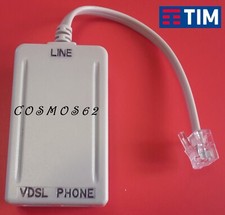 FILTRO ADSL RJ11 NUOVO MODELLO TIM X MODEM TELEFONO ROUTER INTERNET TELECOM