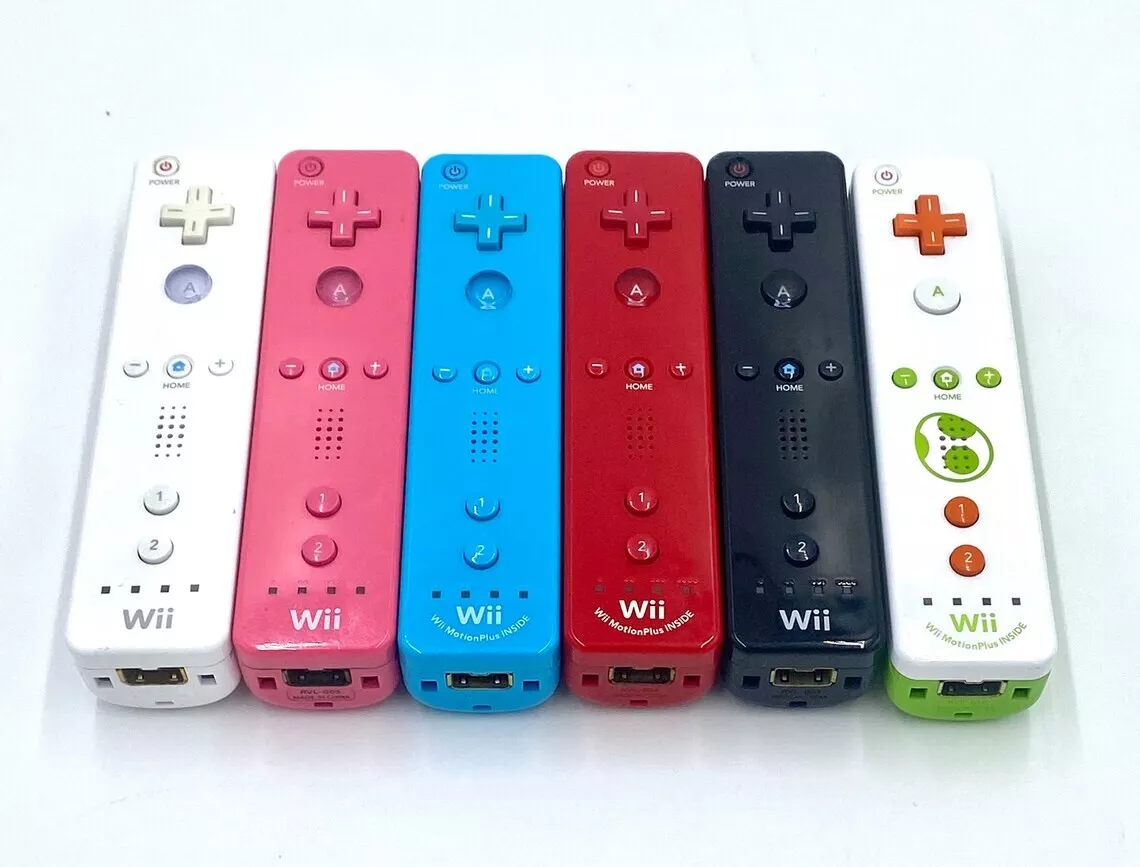 Nintendo Wii Controller Authentic OEM Wii Remote Motion Plus Pick Your Color