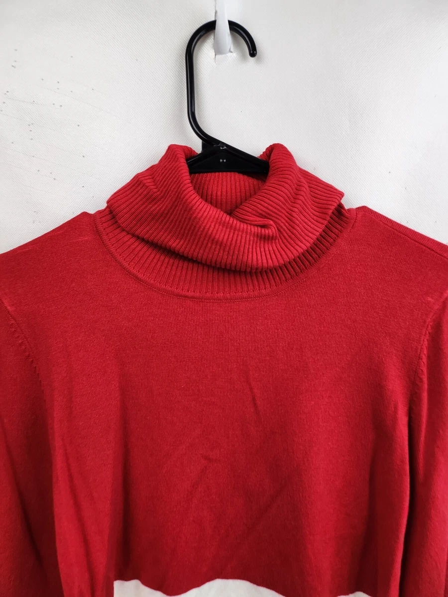 Calvin klein 2024 colorblock turtleneck sweater
