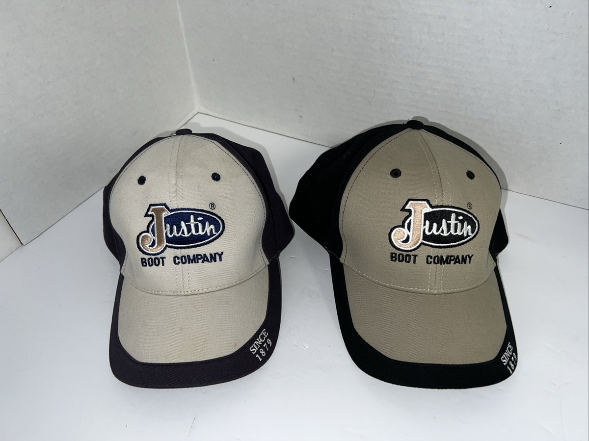 Justin Boots Hat Adjustable Baseball Cap Logo Western