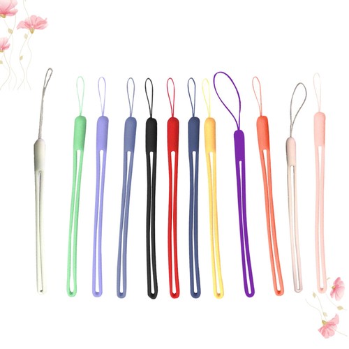 12 Pcs Silicone Phone Lanyard Key Chain DIY Accessories Cell Straps - 第 1/11 張圖片