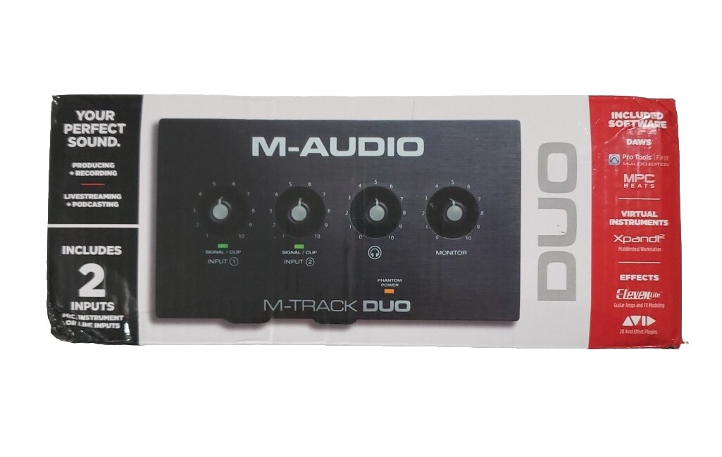 M-Audio M-Track Duo 2-Channel USB Interface for sale online