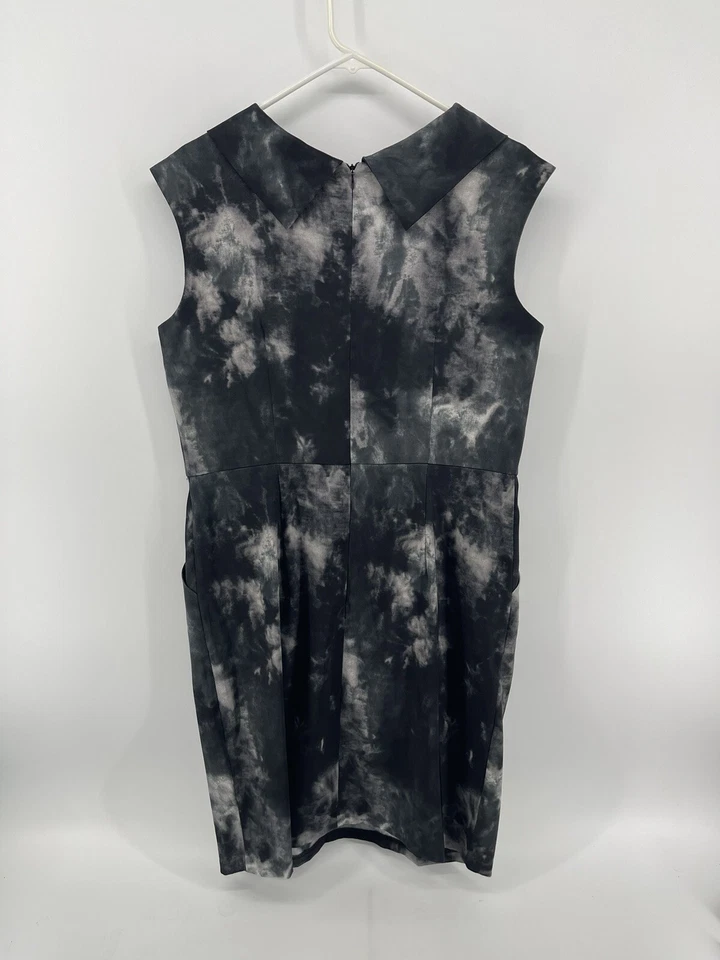 Vestido Vaina AGB Mujer Talla 14 Hasta la Rodilla Sin Mangas Negro Mármol Envío Rápido Foto 2 de 4